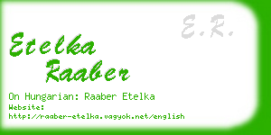 etelka raaber business card